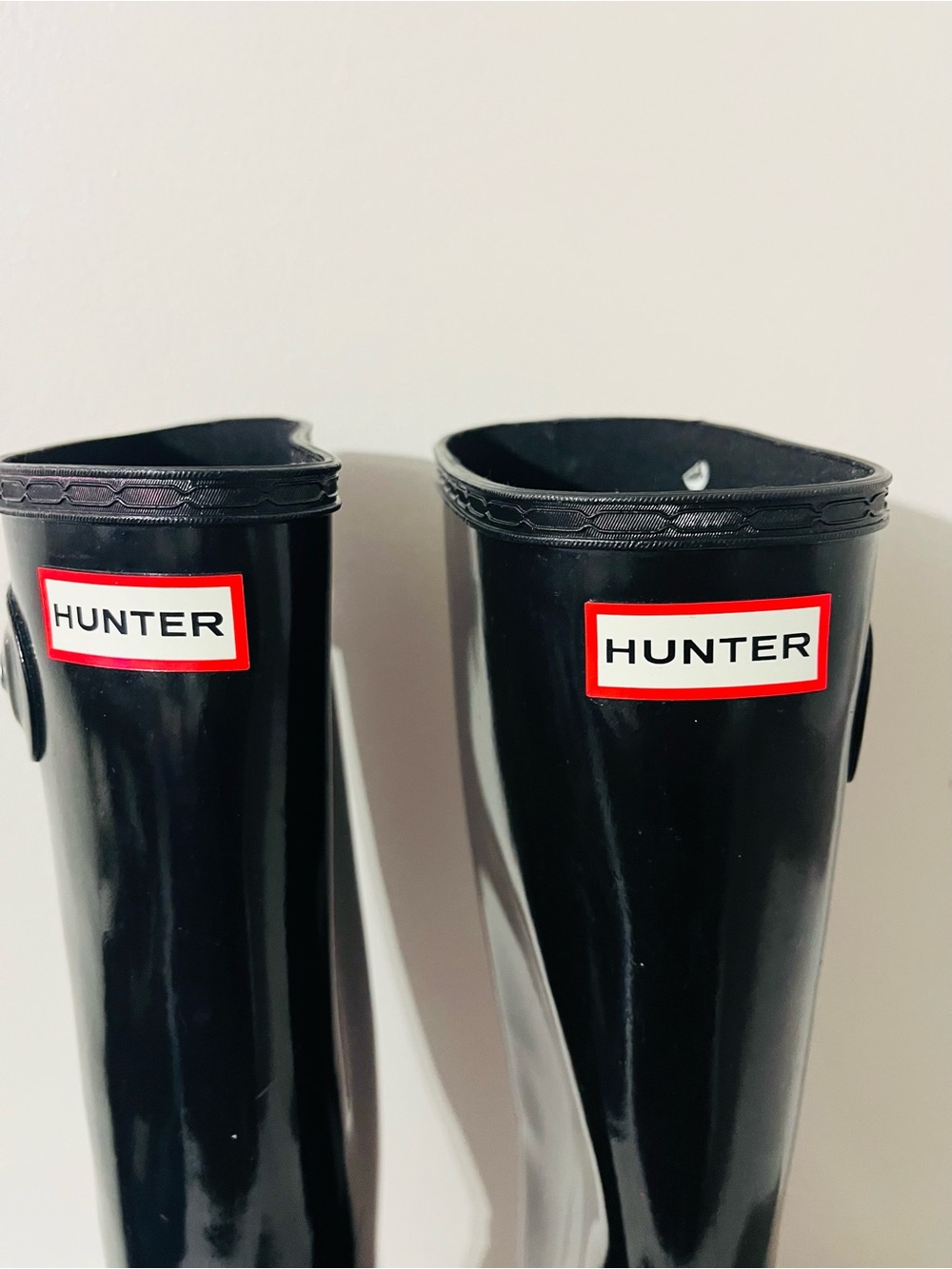 Hunter Women's Original Tall Gloss Rain Boots Sz 8 - Picture 2 of 7
